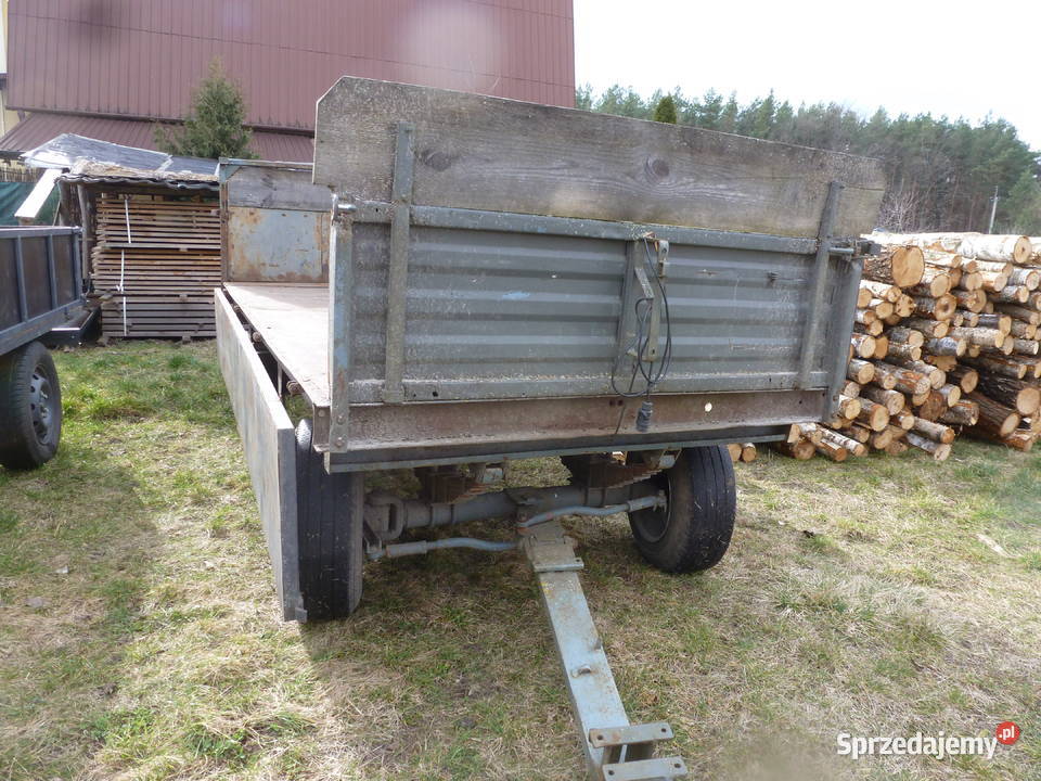 Przyczepa rolnicza dwuosiowa niska podkarpackie Rudnik nad Sanem