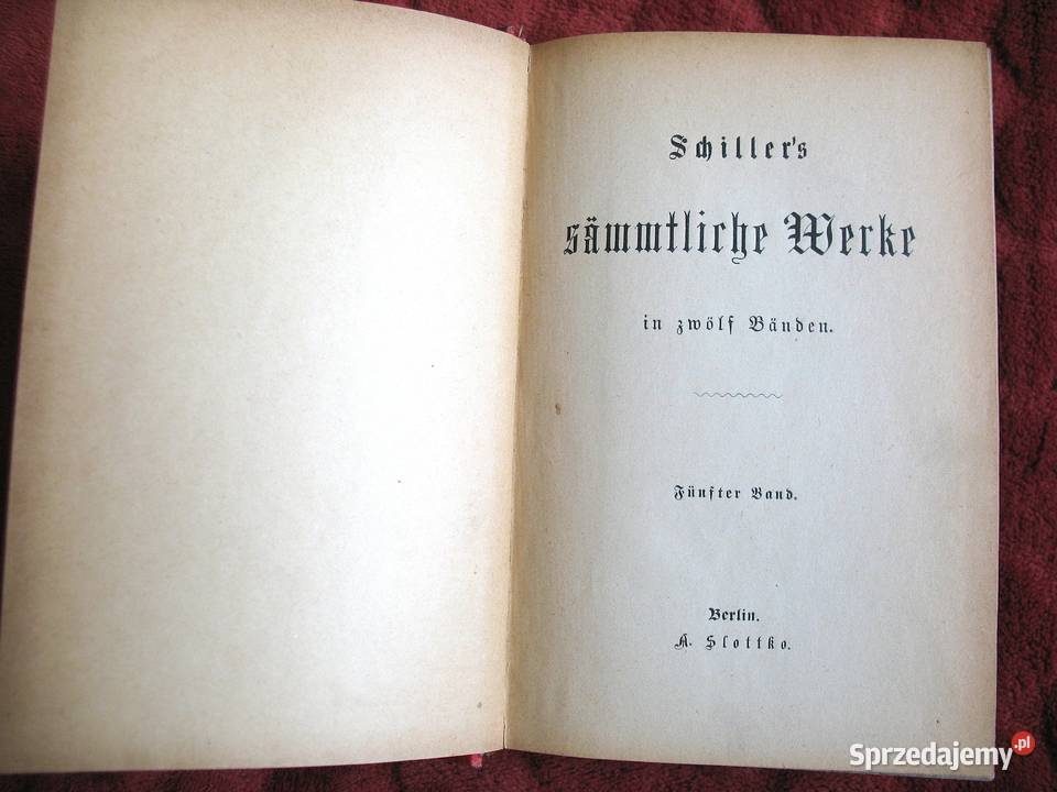 Schiller Maria Stuart tom 5 i 6 antykwaryczna Siedlce