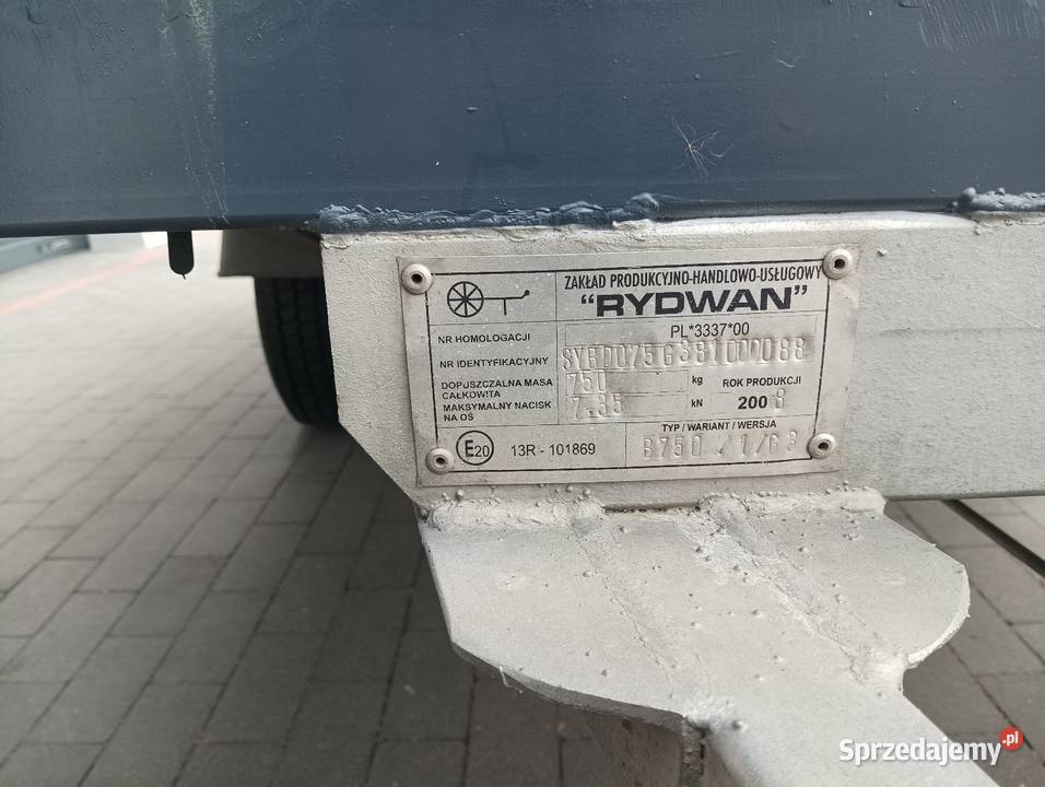 Przyczepa samochodowa DMC750 Biłgoraj sprzedam