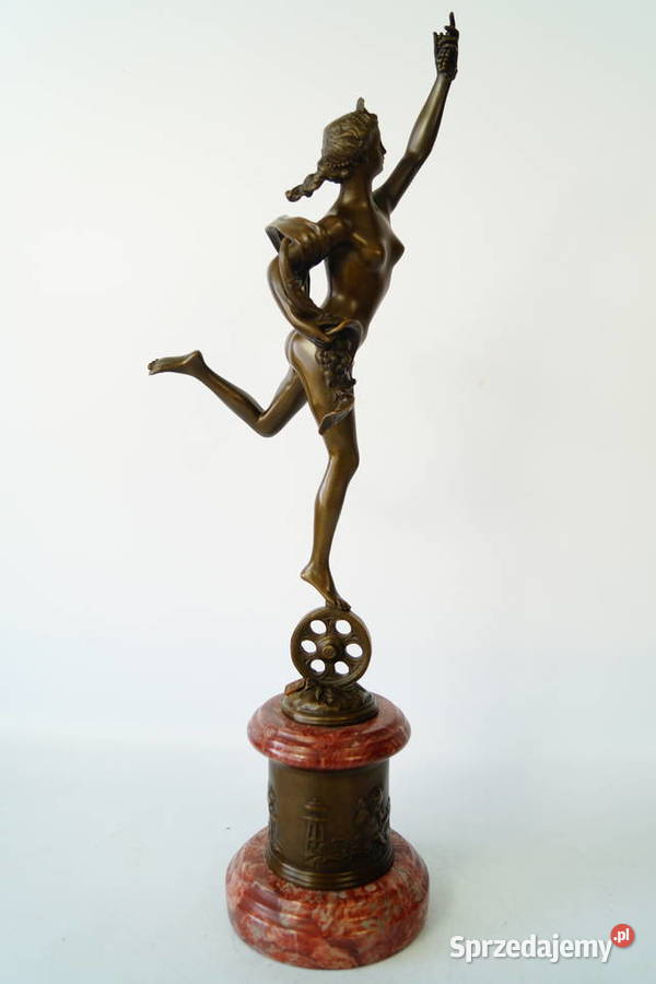 FORTUNA duża figura z brązu rzeźba mitologia Gizałki