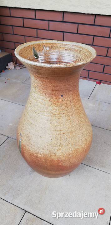 Wazon dzban z uchem ceramiczny na kwiaty Garwolin