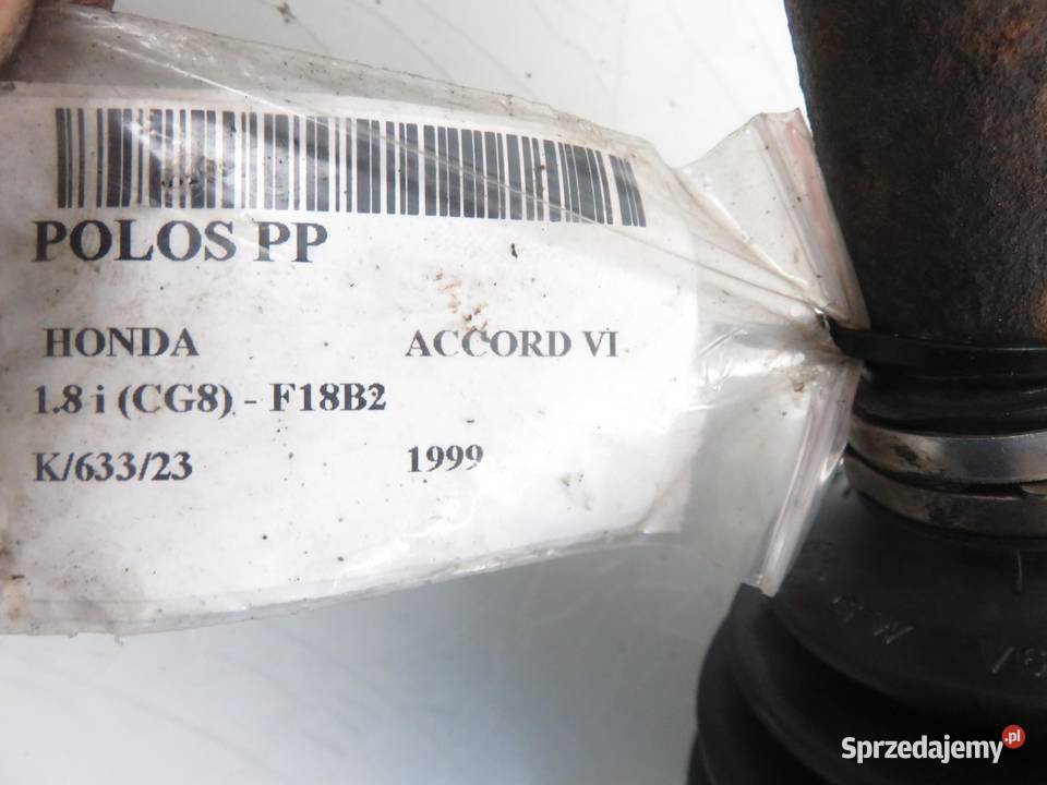 PÓŁOŚ LEWA HONDA ACCORD VI 18 AUTOMAT