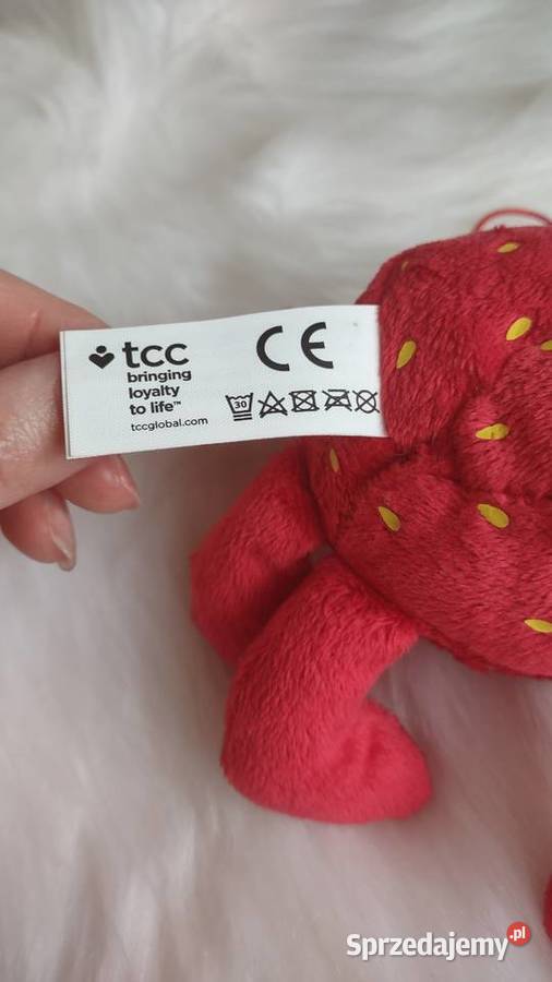 Brelok pluszowy maskotka Truskawka Strawberry czerwony Olkusz