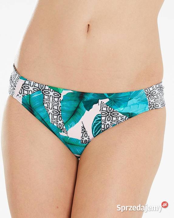 Dół Bikini 46 strój kąpielowy 80 białozielone Gaszowice