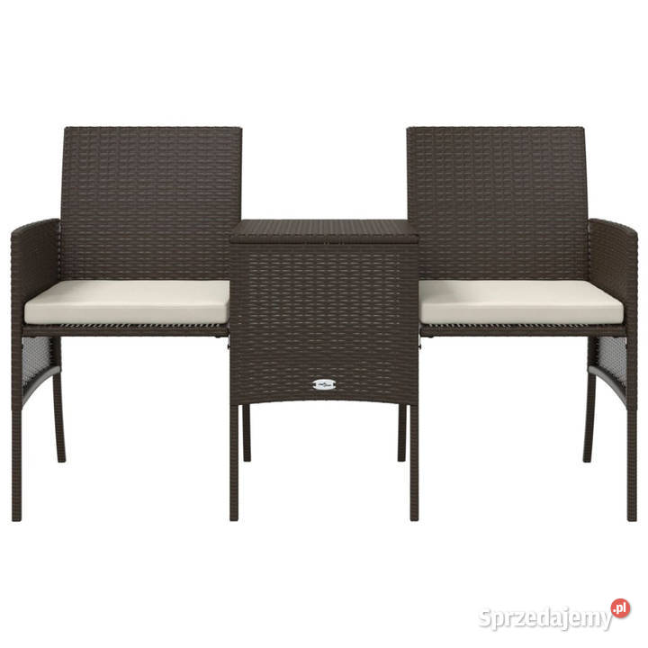 2os sofa ogrodowa ze stolikiem i stołkami brąz Warszawa