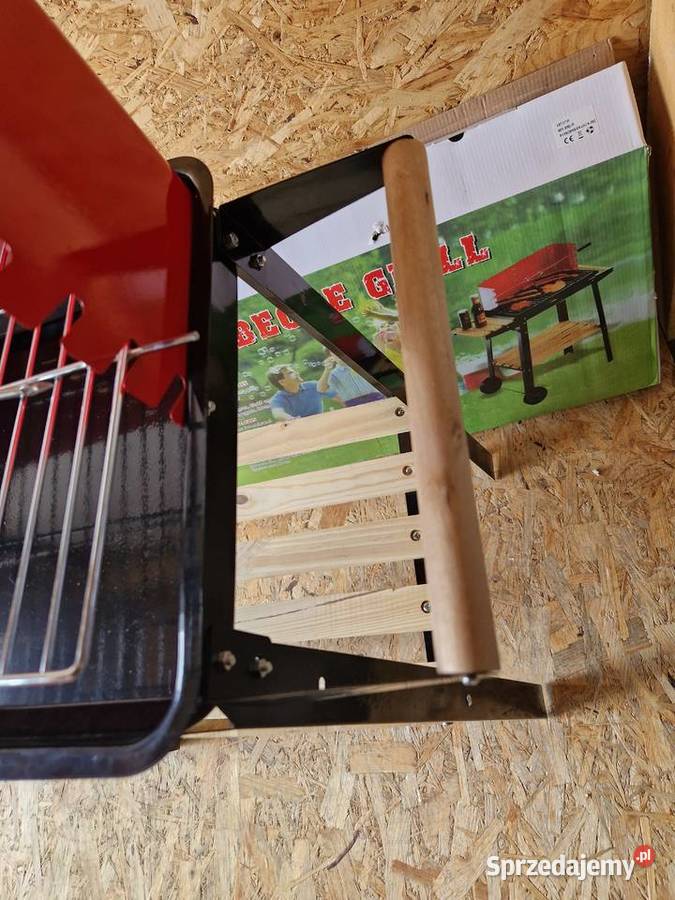 Grill ogrodowy na kółkach prostokątny ruszt 49 Grille węglowe wielkopolskie Głogowa