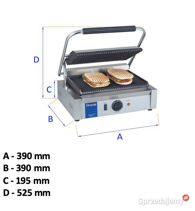 100 Grill kontaktowy Panini HENDI kod 263655 Moc Łódź