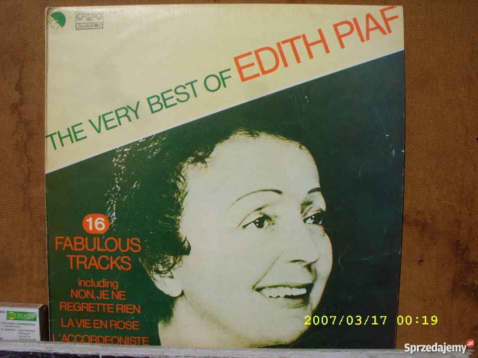 Pop LP EDITH PIAF16 FABULOUS TRACKS dolnośląskie Wołów