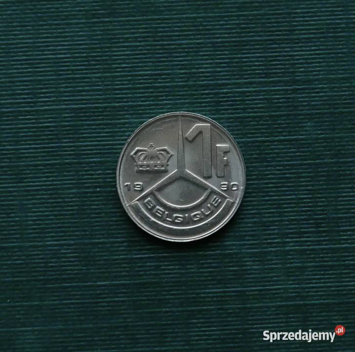 BELGIA 1 frank 1990r Napis francusku BELGIQUE Gliwice