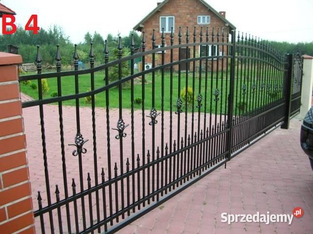 Brama wjazdowa kuta skrzydłowa ogrodzenia Kutno