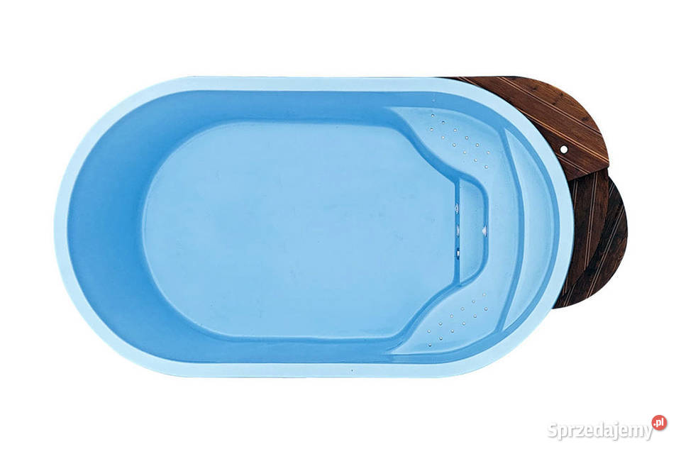 BASEN OGRODOWY WOLNOSTOJĄCY W ZABUDOWIE Z DESKI Leszno