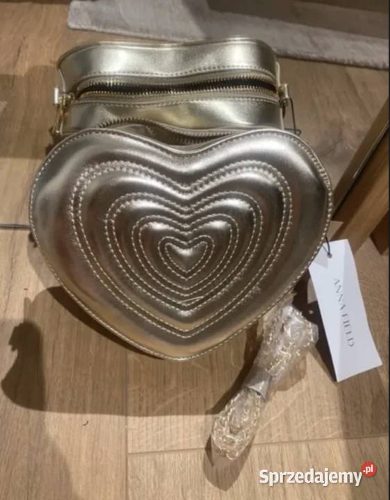 Anna Field torebka kopertówka serce złota Kraków sprzedam