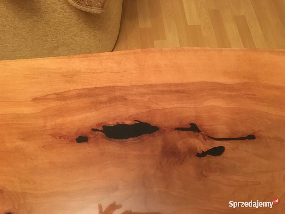 Drewniana ława zalewana żywicą Słupsk sprzedam