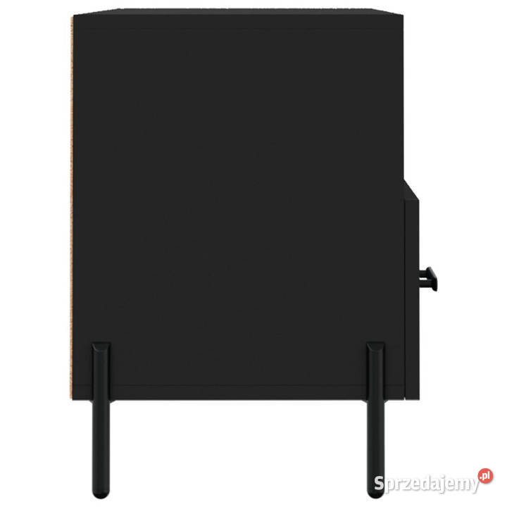 Szafka pod TV czarna 80x36x50 materiał Warszawa