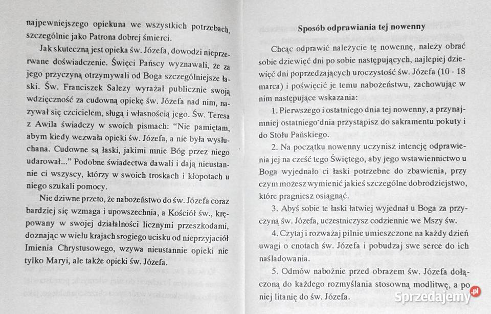 Nowenna do św Józefa ks Karol Kozłowski lubelskie Chełm