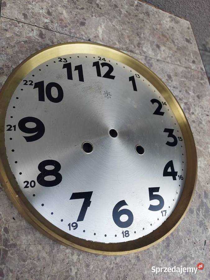813 Tarcza starego zegara ściennego Junghans 205 pomorskie Tczew