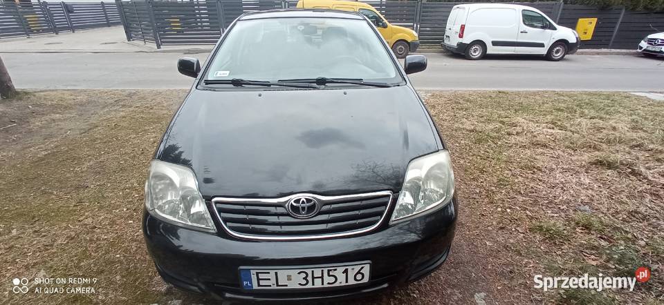 Toyota Corolla E12 sedan czarny 14 gaz lpg centralny zamek Łódź