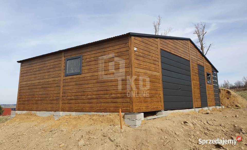 Garaż Blaszany 9x6 wiata 1x6 Brama 2x drzwi 2x Altany i wiaty Jarocin