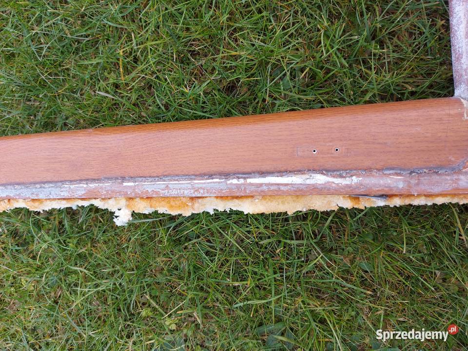 Okno balkonowe z moskitierą kolor złoty dąb Olkusz