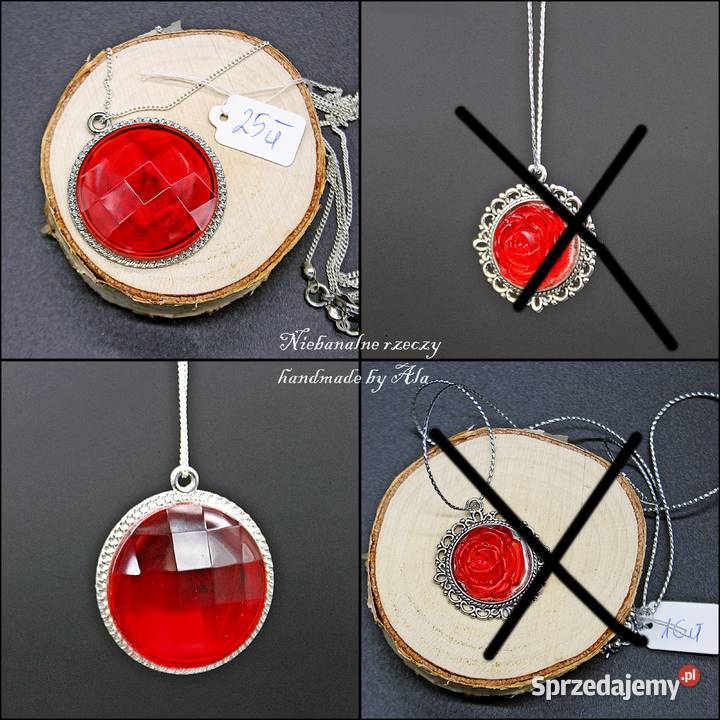 Biżuteria z żywicy wisiorek naszyjnik Rękodzieło Kutno