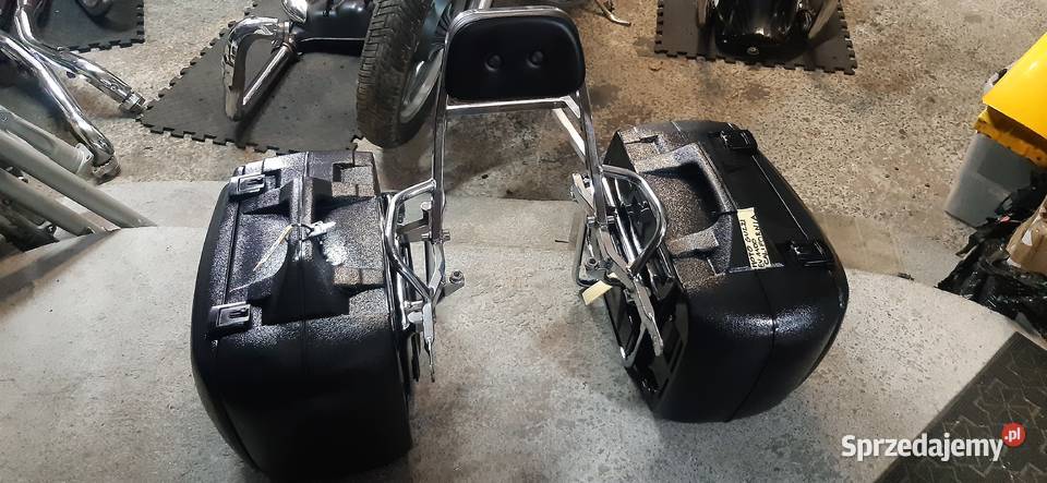 KUFRY BAGAŻNIK STELAŻE I OPARCIE KPL MOTO Jawiszowice
