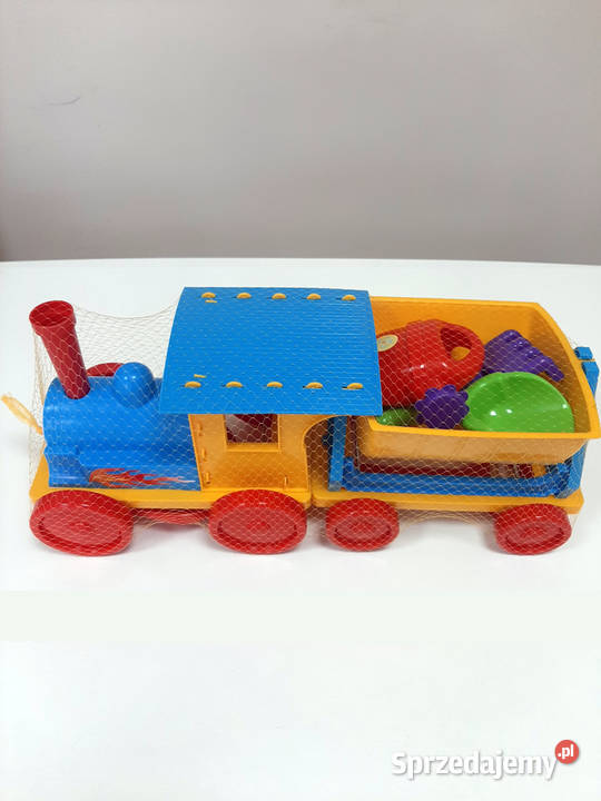 zabawki do piaskownicy Pociąg Plus niebieski Kraków