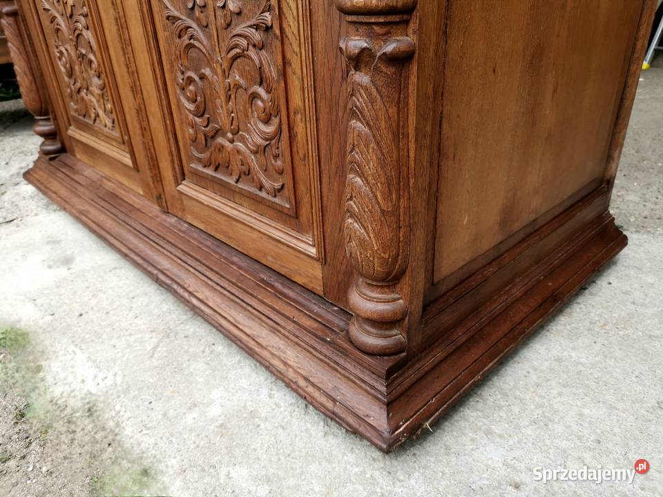 Piękna neorenesansowa szafa ok1910r antyk Meble