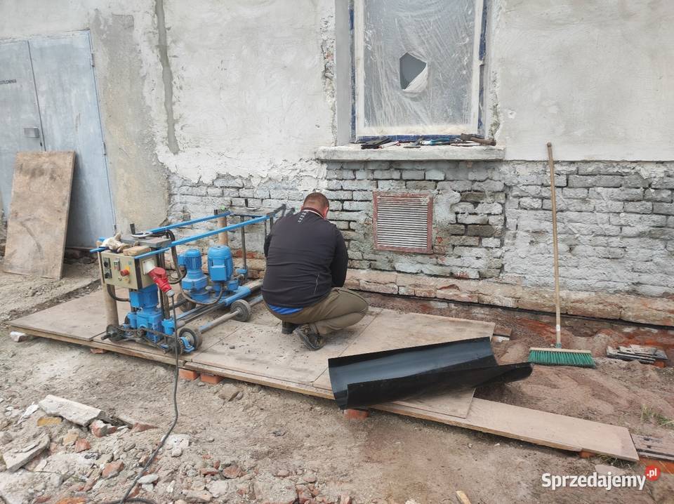 Osuszanie budynków podcinanie ścian Warszawa