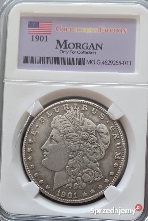 1 Dolar USA 1901 r Morgan men S Slab Kopia