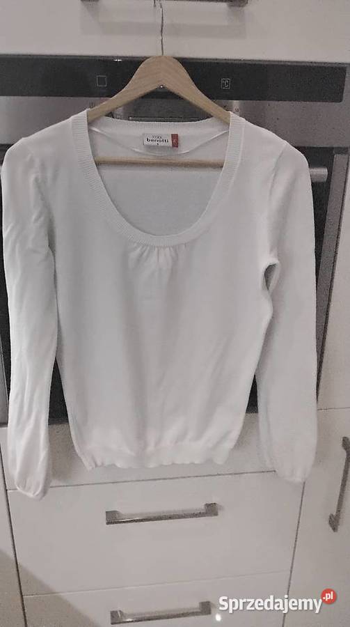 Sweter Biały Damski GINA BENOTTI S Bawełna 100 Nowa Sól