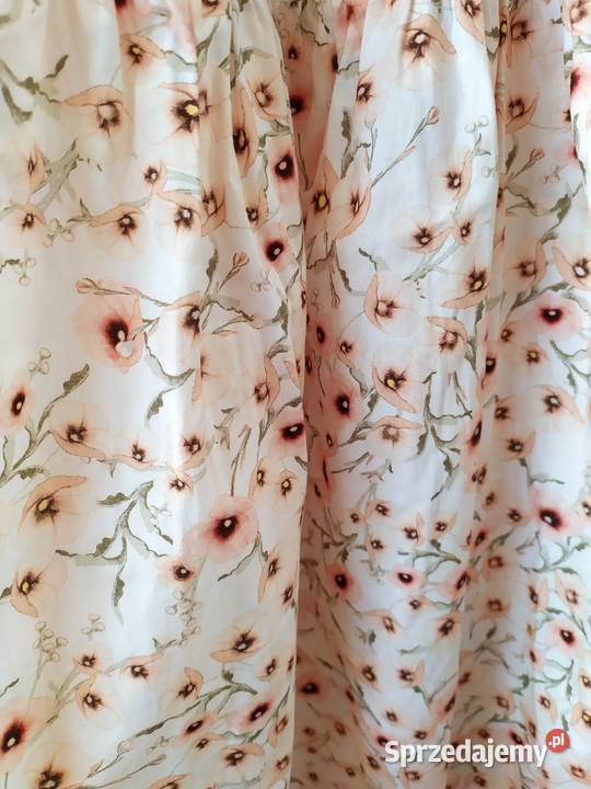 Sukienka w kwiaty bawełna HM 44 XXL midi Spódnice i sukienki Koszalin