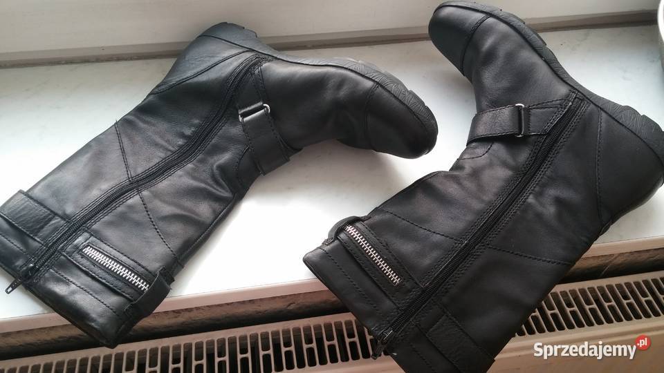 Skórzane czarne kozaczki Vagabond EU 3825 inna Sosnowiec