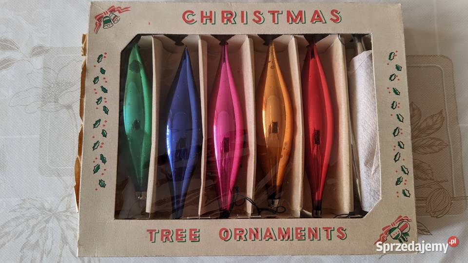Bombki choinkowe PRL Vintage różne Łódź