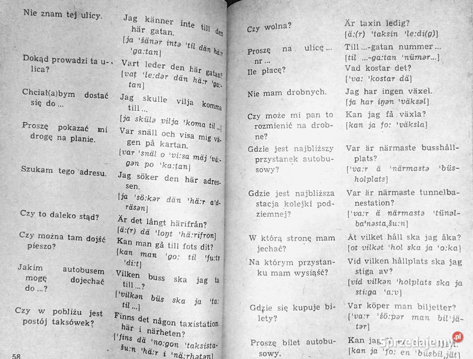 Rozmówki szwedzkie Józef Trypućko Alina Wójcik Chełm