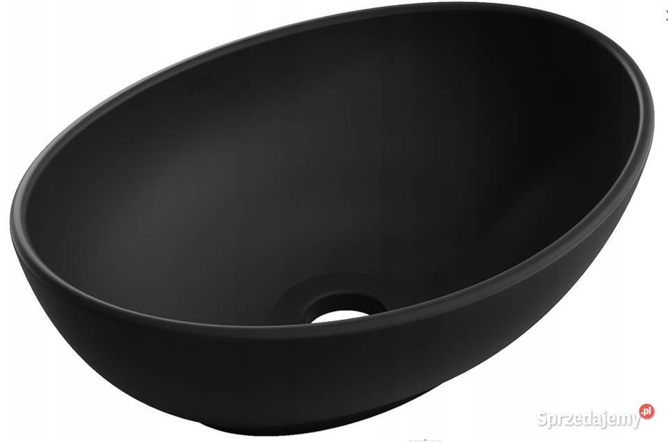 Umywalka Ceramiczna Nablatowa 40x34 CZARNA mat Choroszcz