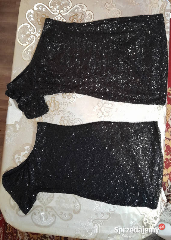 Sukienka cekinowa na jedno ramię S i L córkamama