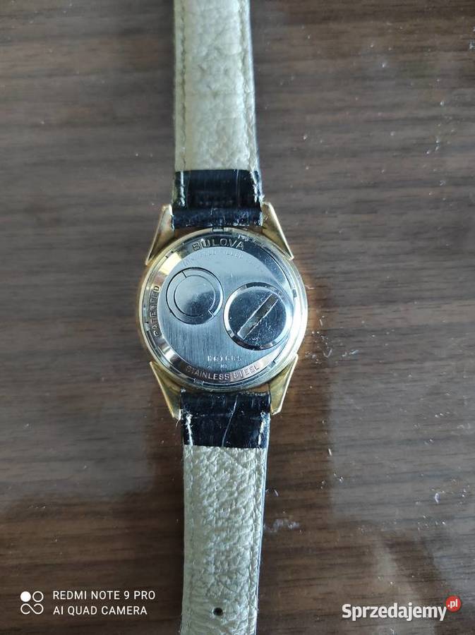 zegarek Bulova accutron pozłacany 3 budziki PRL Lubin sprzedam