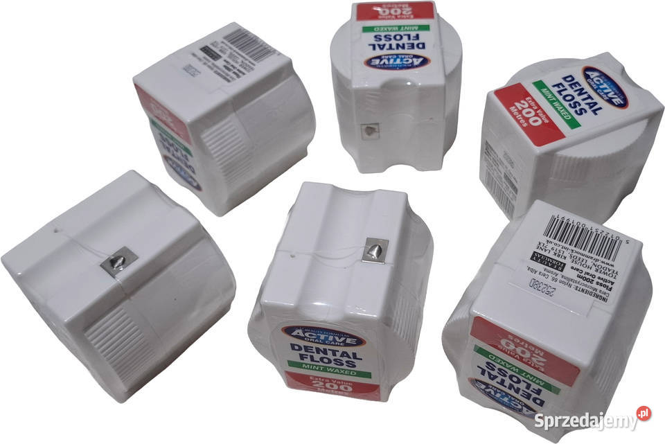 Nić dentystyczna 200m Dental floss mint waxed 1 śląskie Czeladź