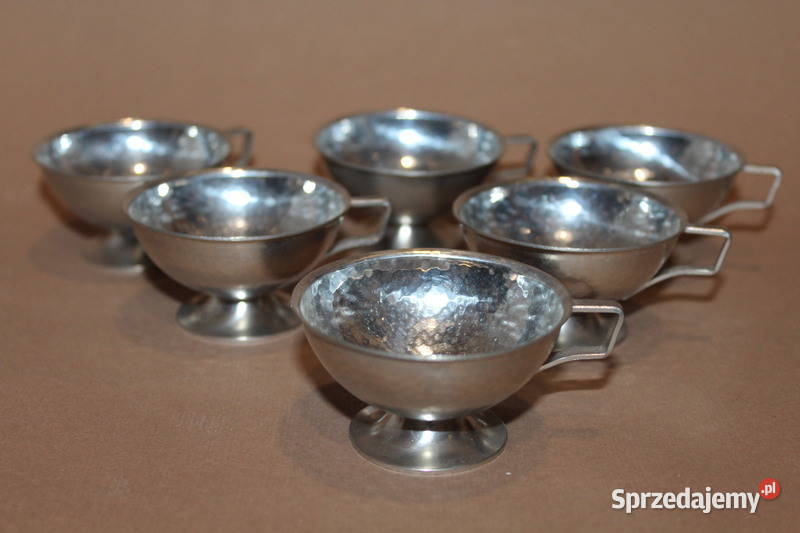 Komplet filiżanek z cyny 1265 FiaF Szczecin