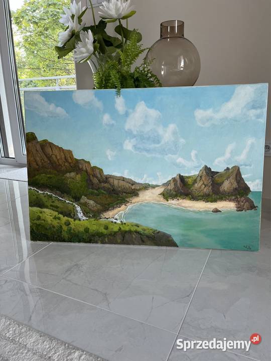 Obraz olejny pejzaż 90x60 Wrocław sprzedam