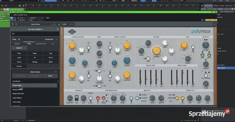 UAD PolyMAX vst syntezator klucz Olsztyn
