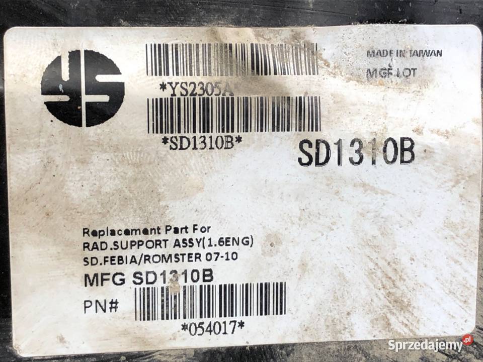 PAS PRZEDNI SKODA ROOMSTER 14 80 0715 Hatchback