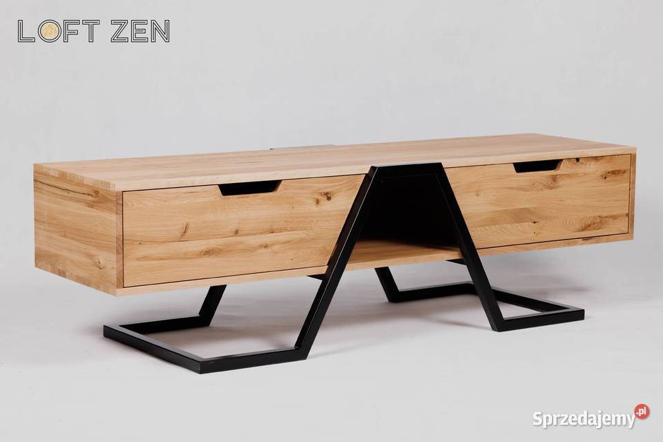 Meble industrialne do salonu oszczędny design Siedlce