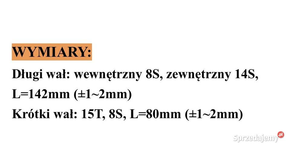 Sprzedam wałki przekładni głównej zwolnicy Rok produkcji 2024 Ropczyce sprzedam