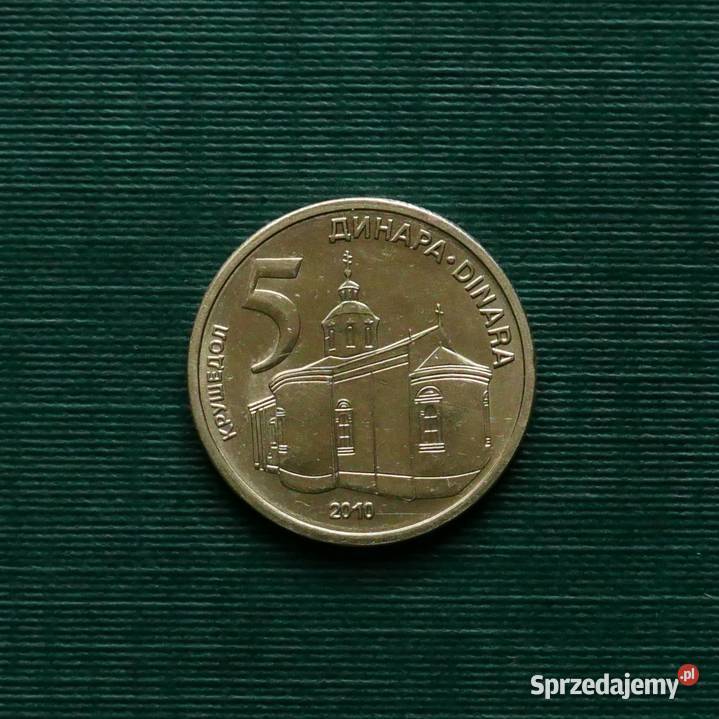SERBIA 5 dinarów 2010r Gliwice sprzedam