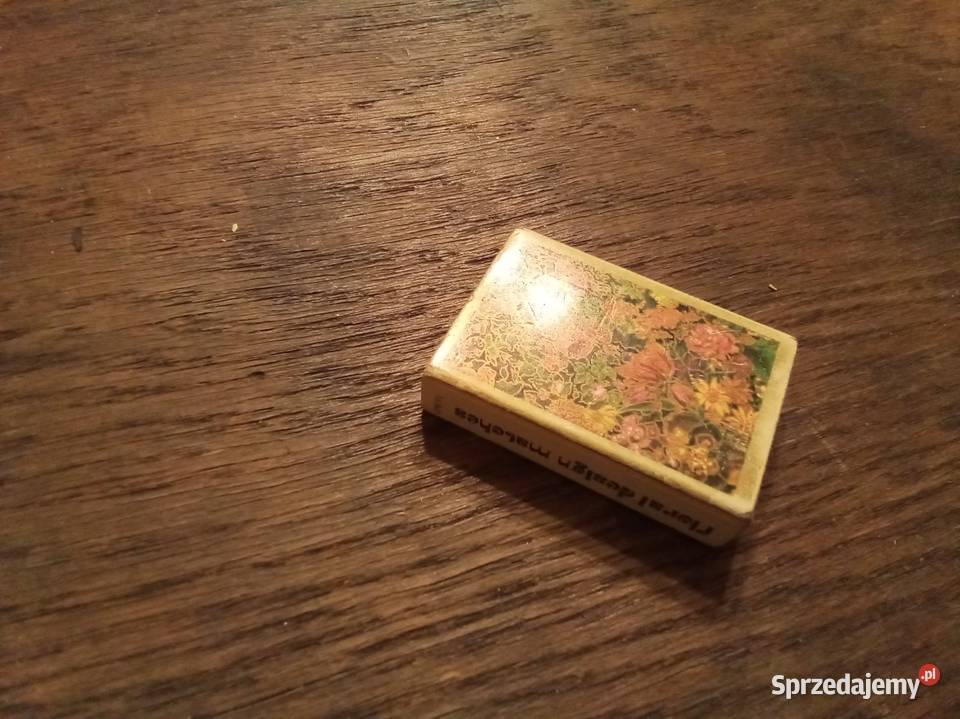Zapałki z kwiatami Vintage USA