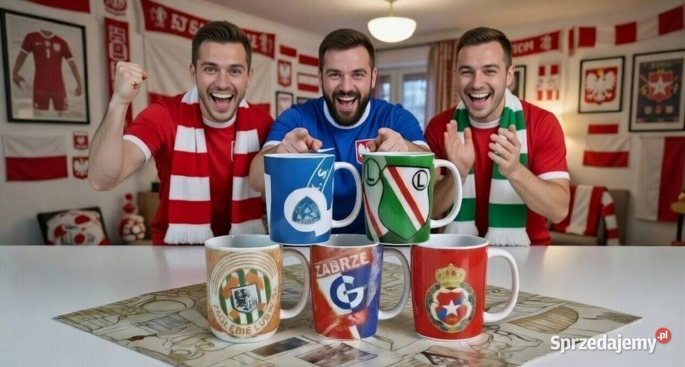 Zestaw prezentowy kibica Ekstraklasa 6 kubków mazowieckie
