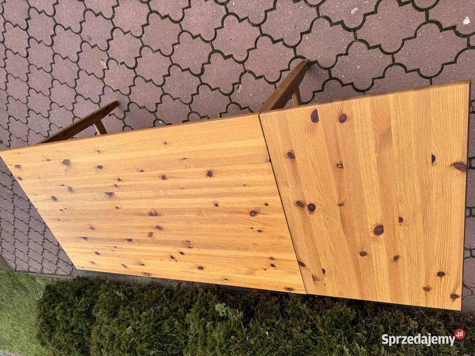 Stół drewniany Ikea Leksvik rozkładany biurko Sulbiny