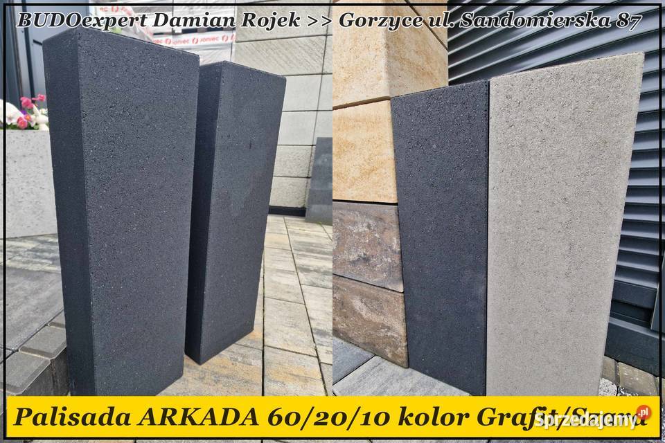 Palisada gładka betonowa Forbet Lineage 50x25x8 Obrzeża i palisady Gorzyce