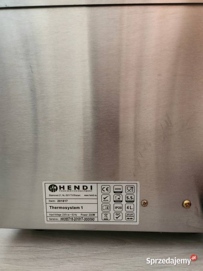 Bemar Thermosystem do zup i sosów marki Hendi dolnośląskie Wrocław
